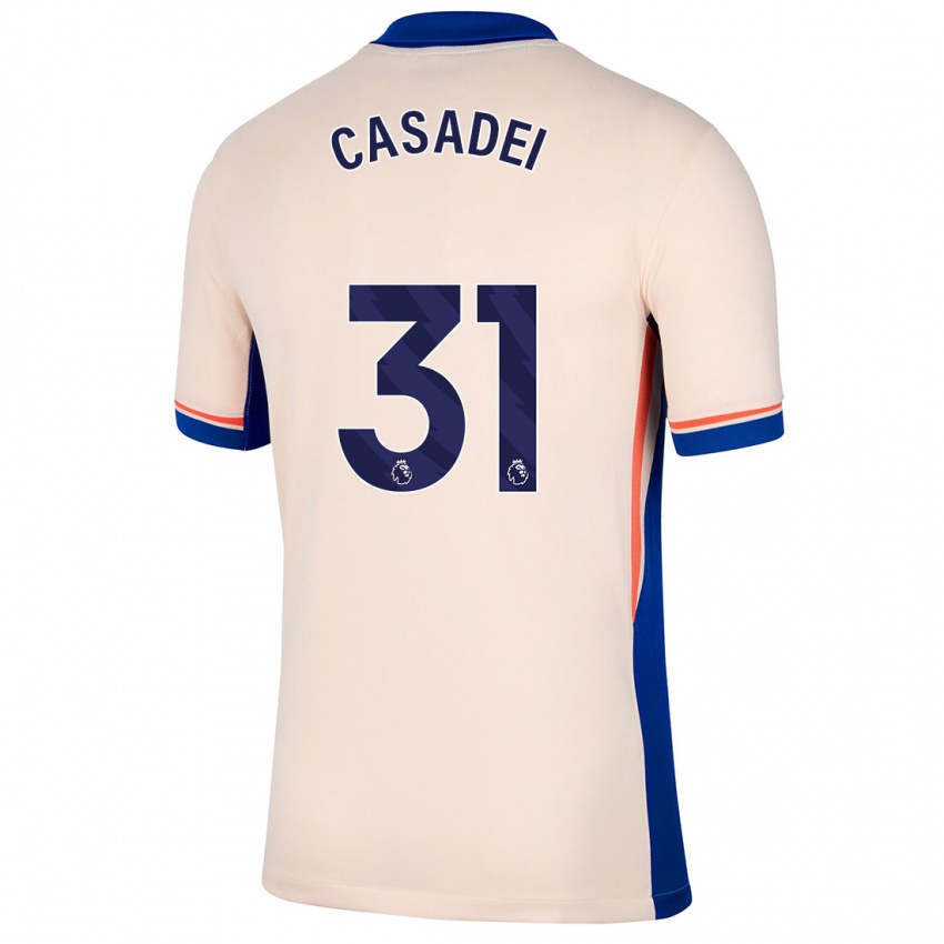 Kinder Cesare Casadei #31 Hellbeige Auswärtstrikot Trikot 2024/25 T-Shirt Schweiz