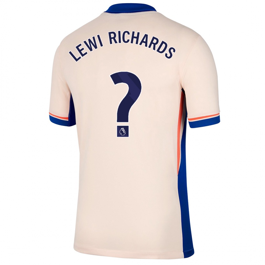 Kinder Lewi Richards #0 Hellbeige Auswärtstrikot Trikot 2024/25 T-Shirt Schweiz