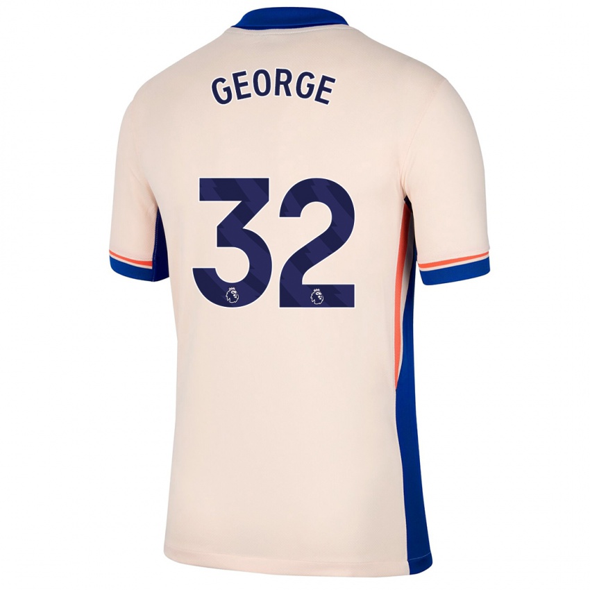 Kinder Tyrique George #32 Hellbeige Auswärtstrikot Trikot 2024/25 T-Shirt Schweiz