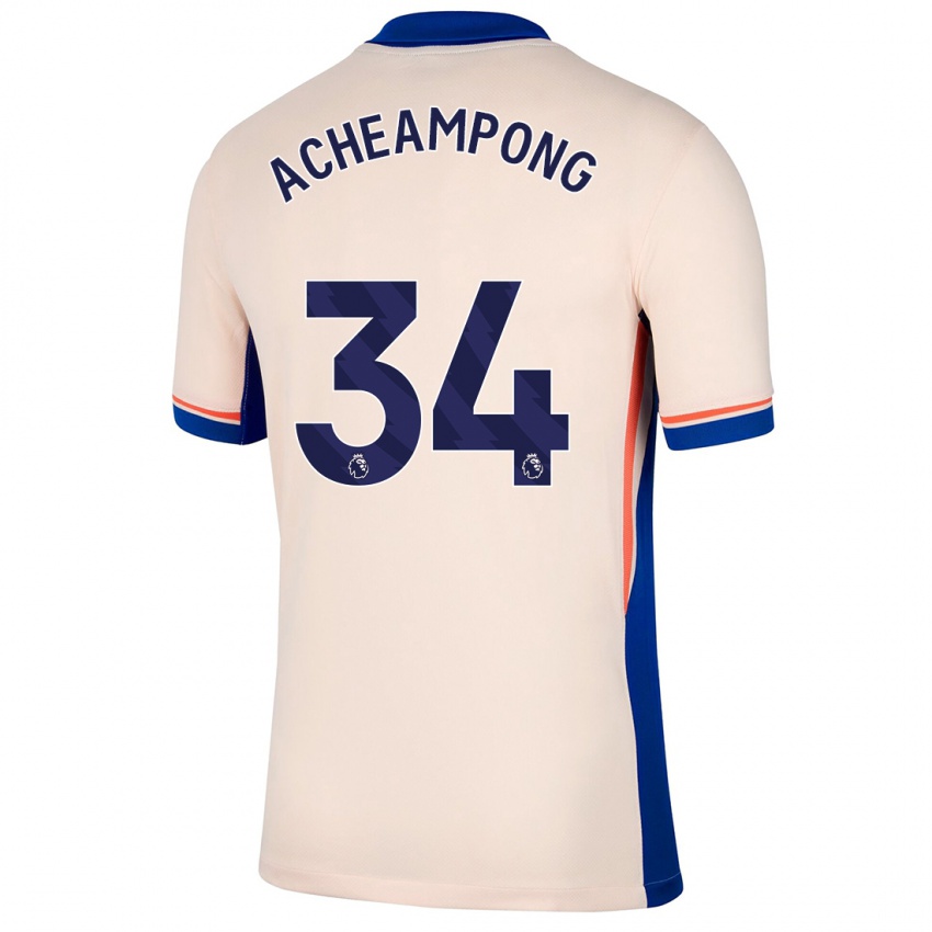 Kinder Josh Acheampong #34 Hellbeige Auswärtstrikot Trikot 2024/25 T-Shirt Schweiz