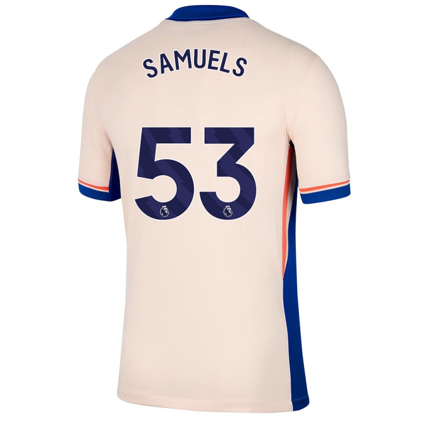 Kinder Ishé Samuels-Smith #53 Hellbeige Auswärtstrikot Trikot 2024/25 T-Shirt Schweiz