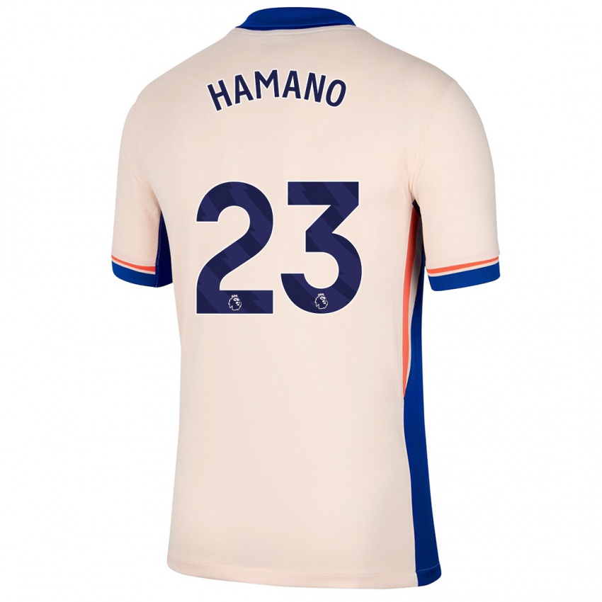 Kinder Maika Hamano #23 Hellbeige Auswärtstrikot Trikot 2024/25 T-Shirt Schweiz