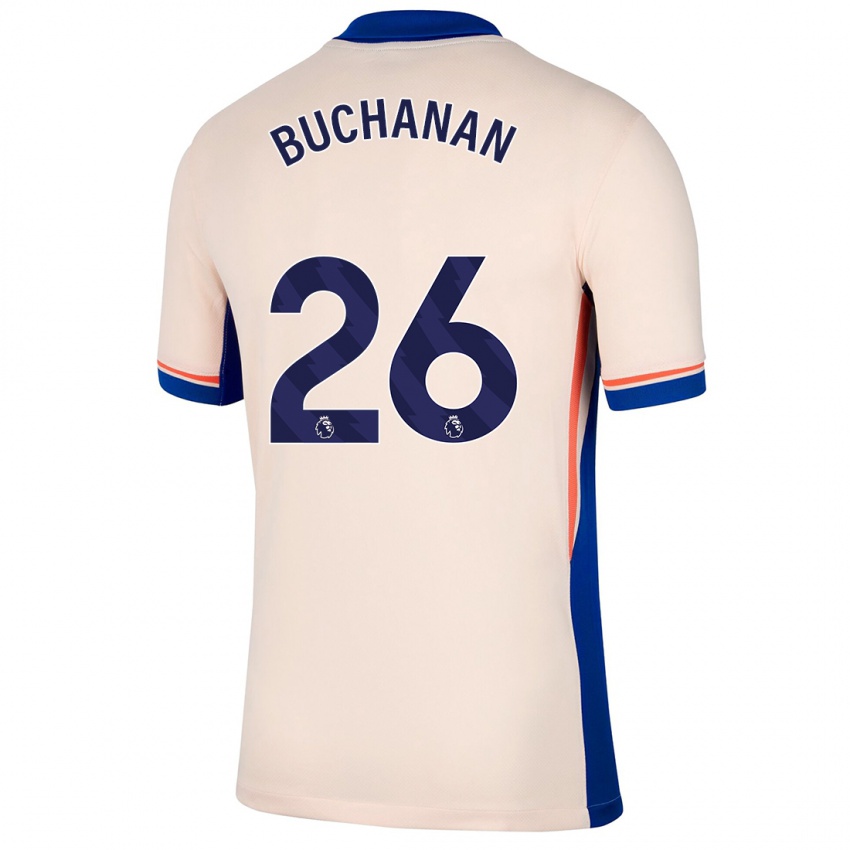 Kinder Kadeisha Buchanan #26 Hellbeige Auswärtstrikot Trikot 2024/25 T-Shirt Schweiz