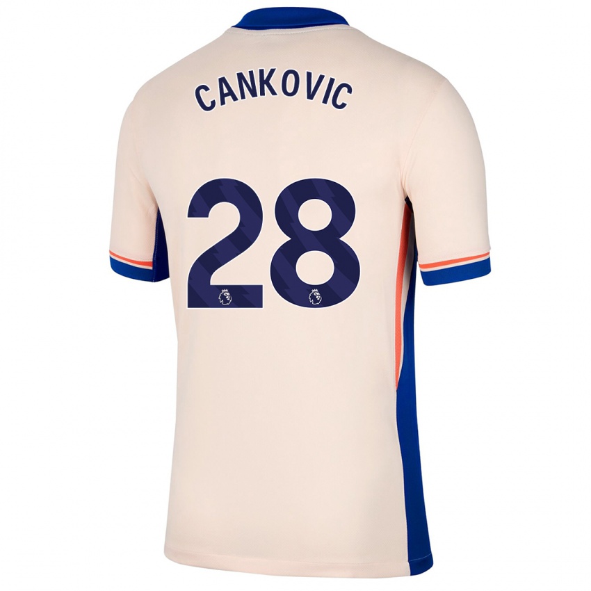 Kinder Jelena Čanković #28 Hellbeige Auswärtstrikot Trikot 2024/25 T-Shirt Schweiz