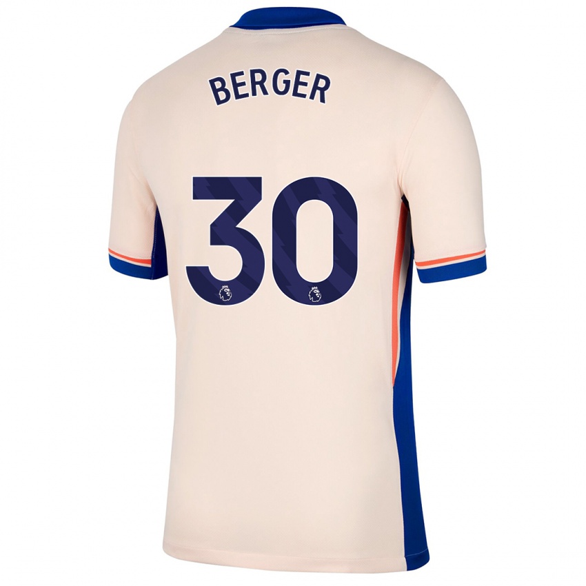 Kinder Ann-Katrin Berger #30 Hellbeige Auswärtstrikot Trikot 2024/25 T-Shirt Schweiz