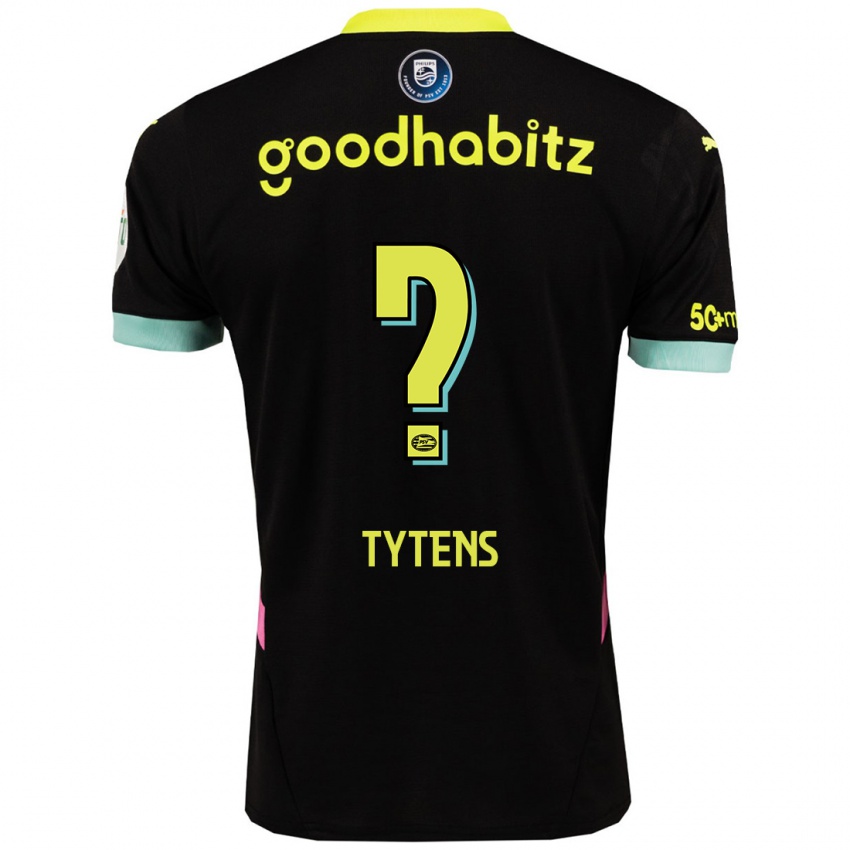 Kinder Renzo Tytens #0 Schwarz Gelb Auswärtstrikot Trikot 2024/25 T-Shirt Schweiz