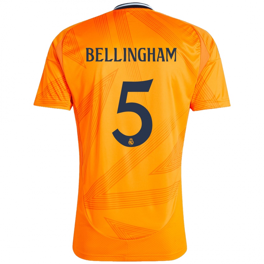 Kinder Jude Bellingham #5 Orange Auswärtstrikot Trikot 2024/25 T-Shirt Schweiz