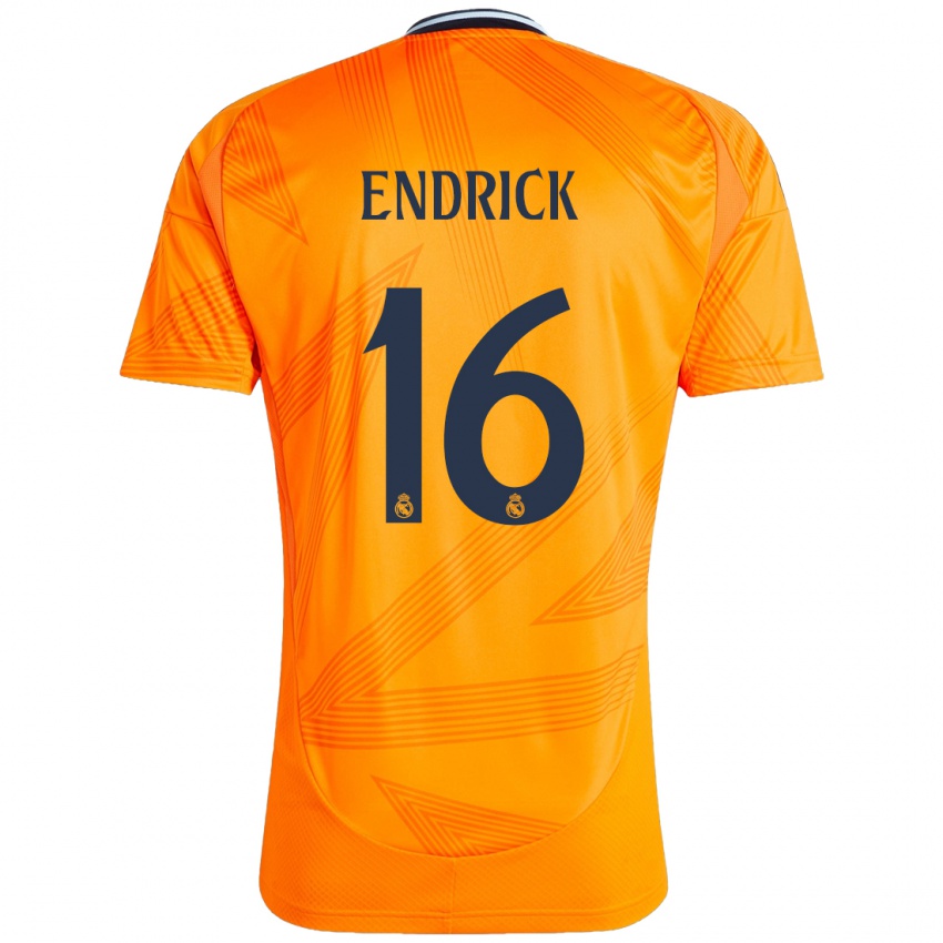 Kinder Endrick #16 Orange Auswärtstrikot Trikot 2024/25 T-Shirt Schweiz