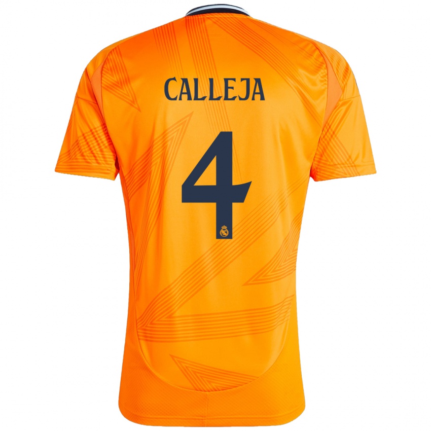 Kinder Jaime Calleja #4 Orange Auswärtstrikot Trikot 2024/25 T-Shirt Schweiz