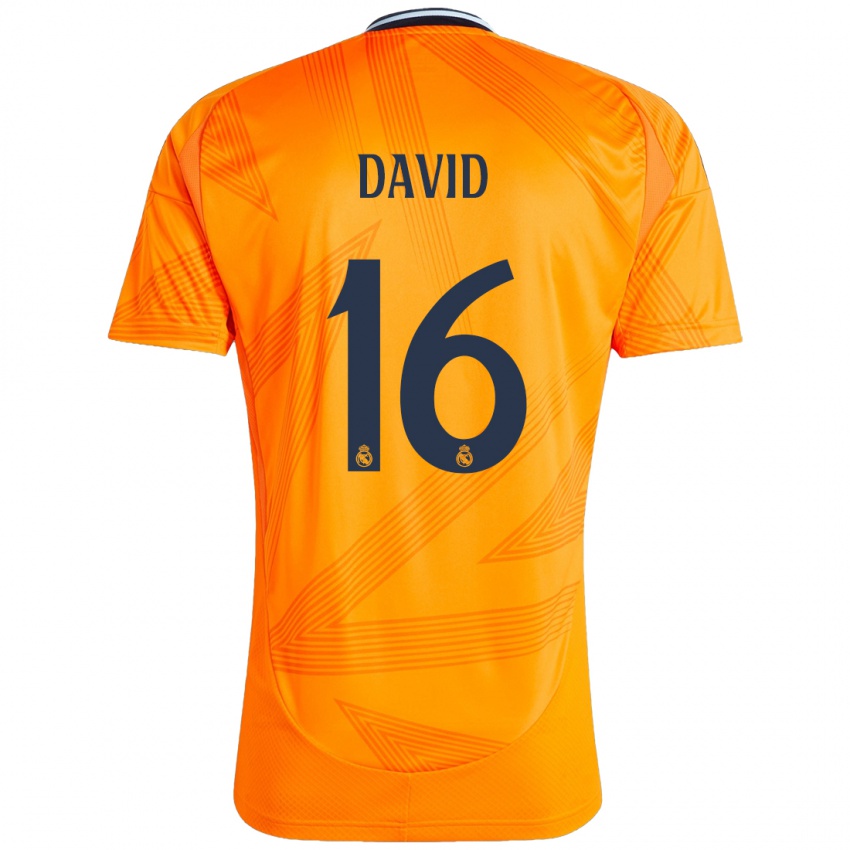 Kinder Antonio David #16 Orange Auswärtstrikot Trikot 2024/25 T-Shirt Schweiz