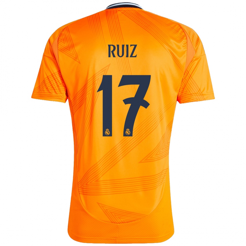 Kinder David Ruiz #17 Orange Auswärtstrikot Trikot 2024/25 T-Shirt Schweiz