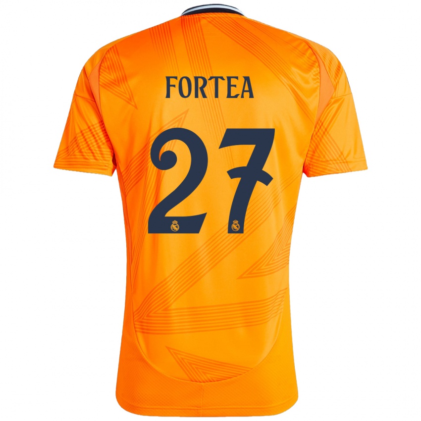 Kinder Jesús Fortea #27 Orange Auswärtstrikot Trikot 2024/25 T-Shirt Schweiz