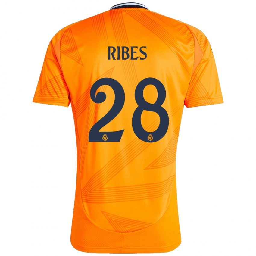 Kinder Kike Ribes #28 Orange Auswärtstrikot Trikot 2024/25 T-Shirt Schweiz