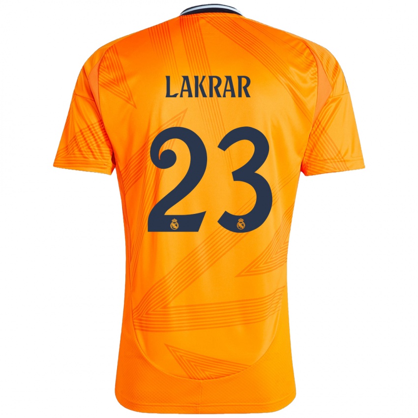 Kinder Maëlle Lakrar #23 Orange Auswärtstrikot Trikot 2024/25 T-Shirt Schweiz