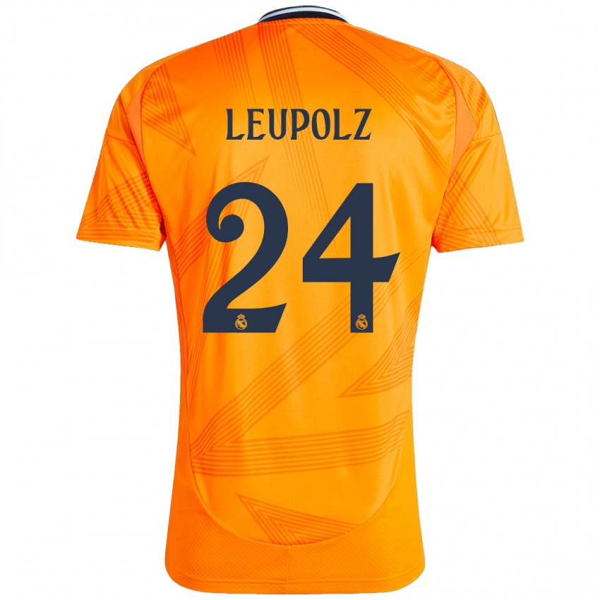 Kinder Melanie Leupolz #24 Orange Auswärtstrikot Trikot 2024/25 T-Shirt Schweiz