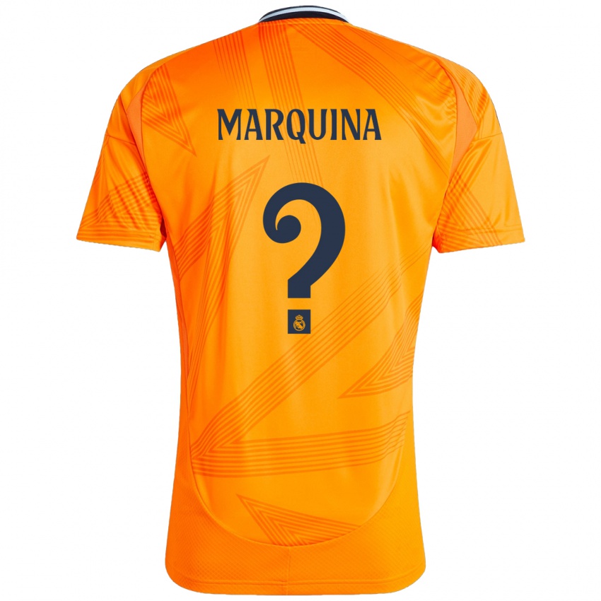 Kinder Guillermo Marquina #0 Orange Auswärtstrikot Trikot 2024/25 T-Shirt Schweiz