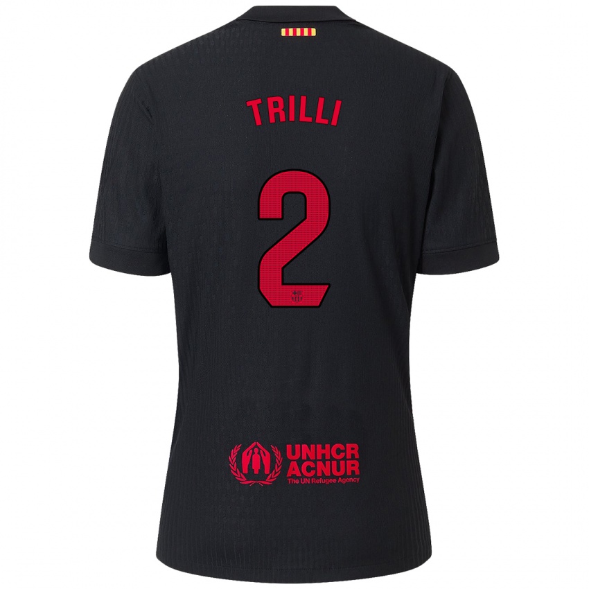 Enfant Maillot Trilli #2 Noir Rouge Tenues Extérieur 2024/25 T-Shirt Suisse