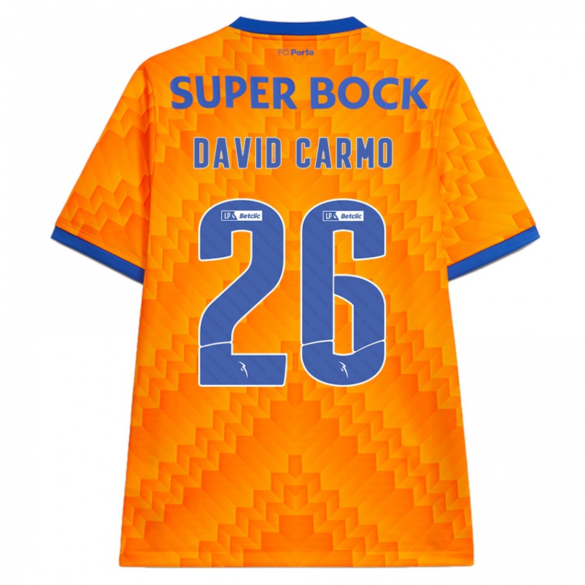 Enfant Maillot David Carmo #26 Orange Tenues Extérieur 2024/25 T-Shirt Suisse