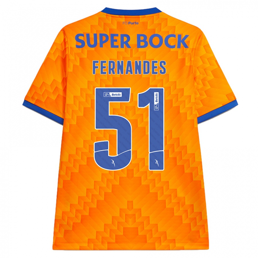 Enfant Maillot Diogo Fernandes #51 Orange Tenues Extérieur 2024/25 T-Shirt Suisse