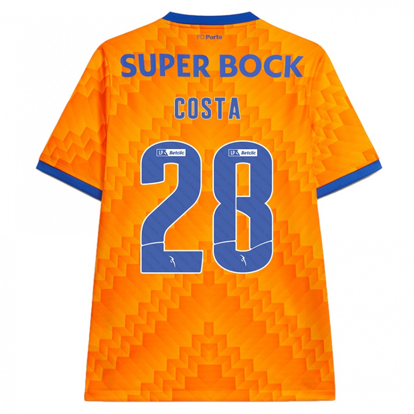 Kinder Bruno Costa #28 Orange Auswärtstrikot Trikot 2024/25 T-Shirt Schweiz