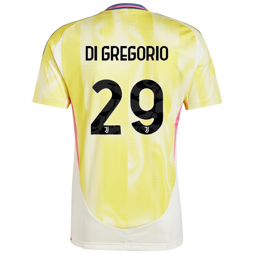 Kinder Michele Di Gregorio #29 Solargelb Auswärtstrikot Trikot 2024/25 T-Shirt Schweiz