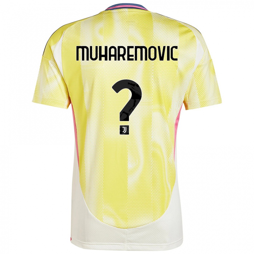 Kinder Tarik Muharemovic #0 Solargelb Auswärtstrikot Trikot 2024/25 T-Shirt Schweiz