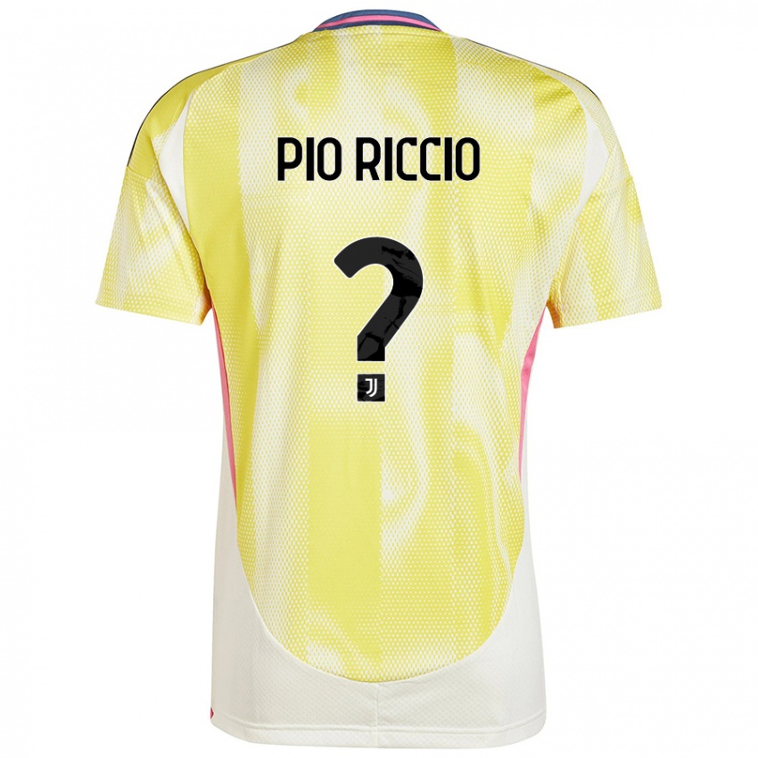 Kinder Alessandro Pio Riccio #0 Solargelb Auswärtstrikot Trikot 2024/25 T-Shirt Schweiz