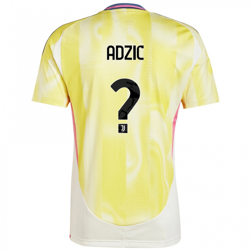 Kinder Vasilije Adzic #0 Solargelb Auswärtstrikot Trikot 2024/25 T-Shirt Schweiz