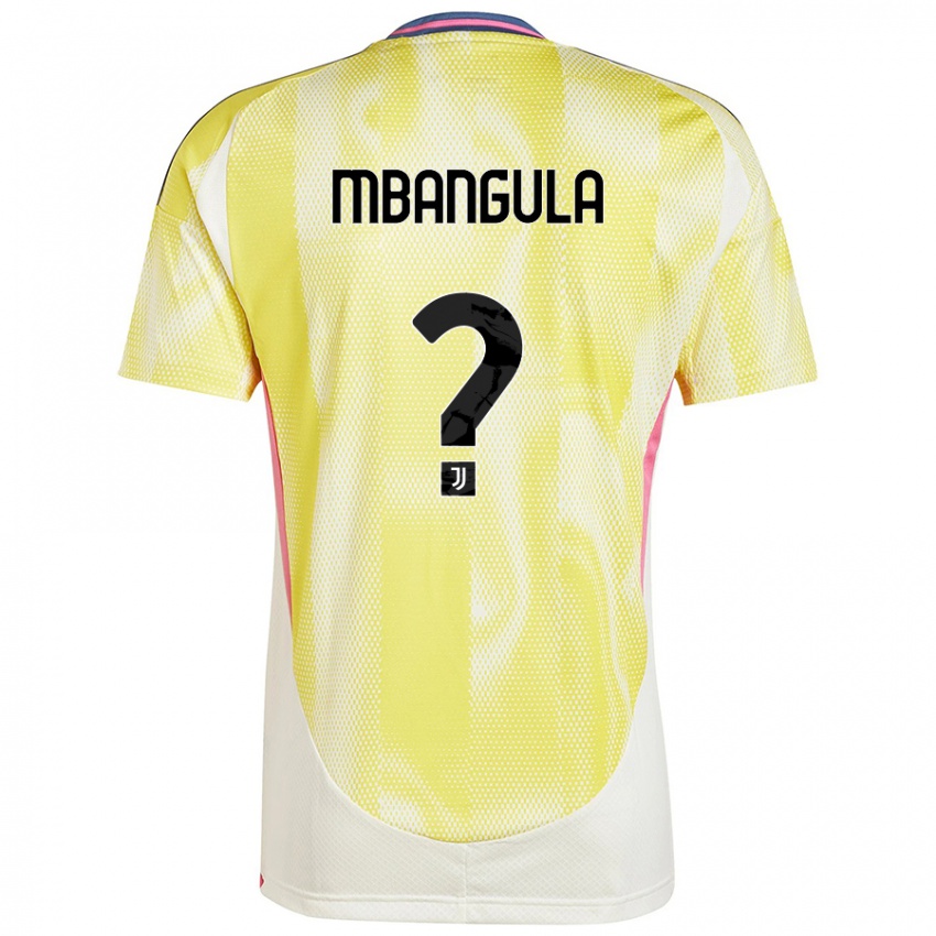 Kinder Samuel Mbangula #0 Solargelb Auswärtstrikot Trikot 2024/25 T-Shirt Schweiz