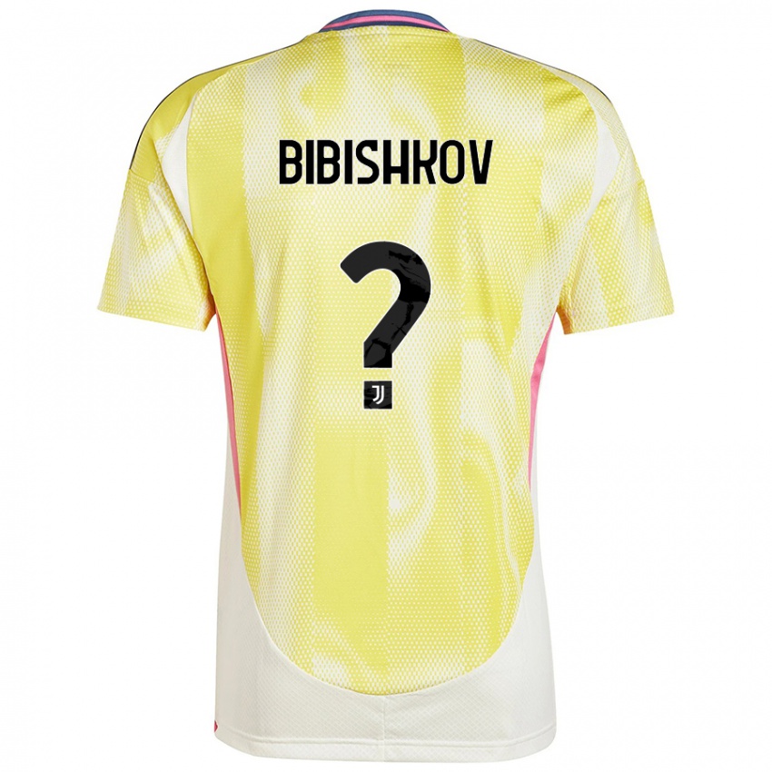 Kinder Marsel Bibishkov #0 Solargelb Auswärtstrikot Trikot 2024/25 T-Shirt Schweiz