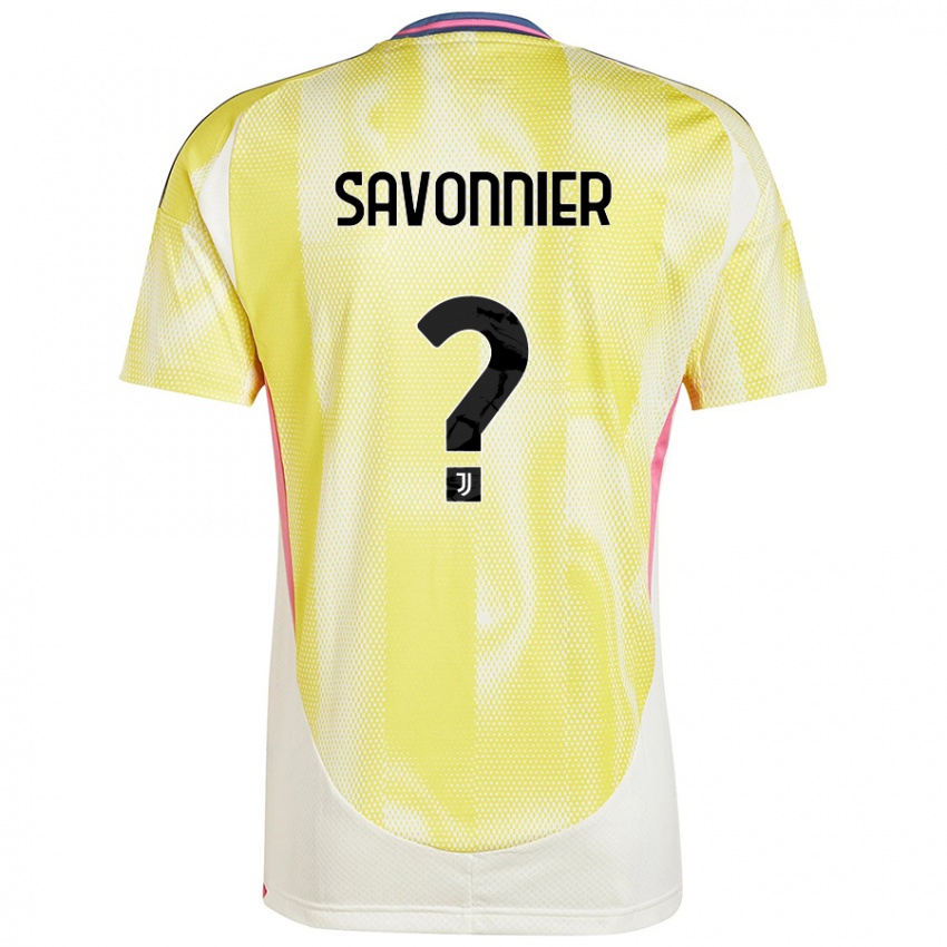 Kinder Nelson Savonnier #0 Solargelb Auswärtstrikot Trikot 2024/25 T-Shirt Schweiz