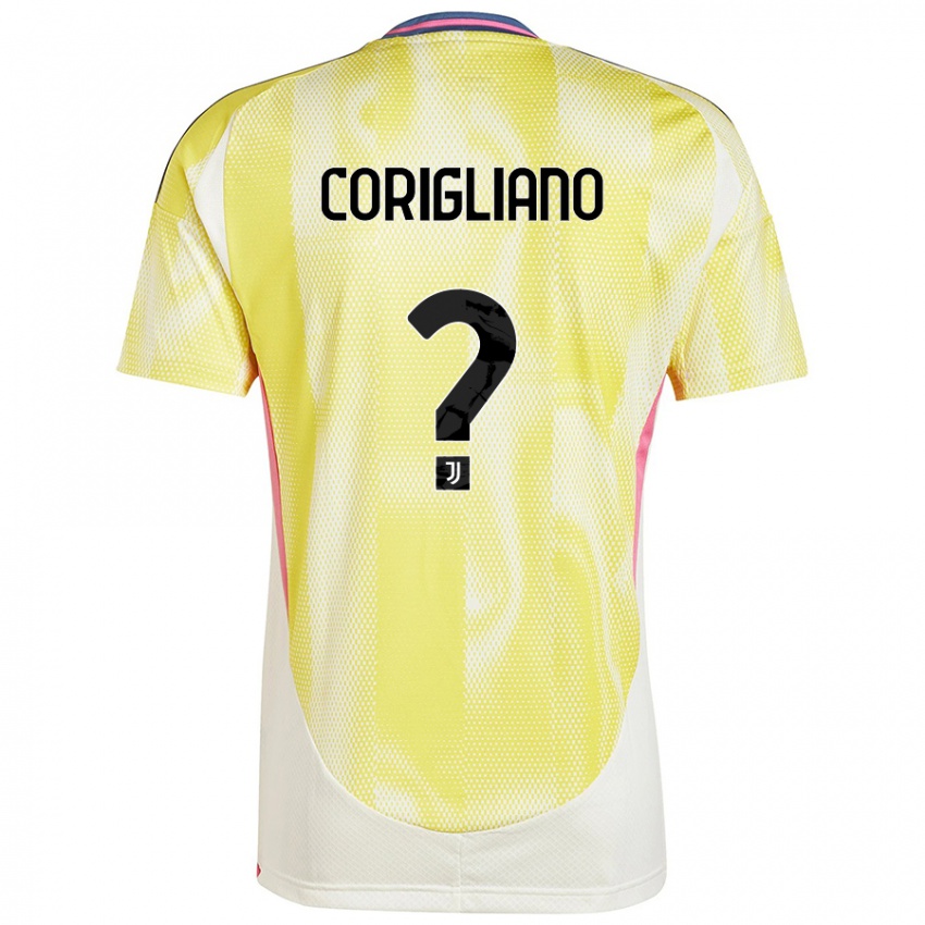 Kinder Thomas Corigliano #0 Solargelb Auswärtstrikot Trikot 2024/25 T-Shirt Schweiz