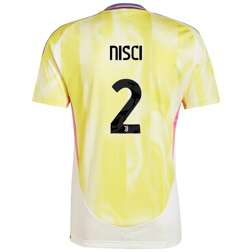 Kinder Alessandro Nisci #2 Solargelb Auswärtstrikot Trikot 2024/25 T-Shirt Schweiz