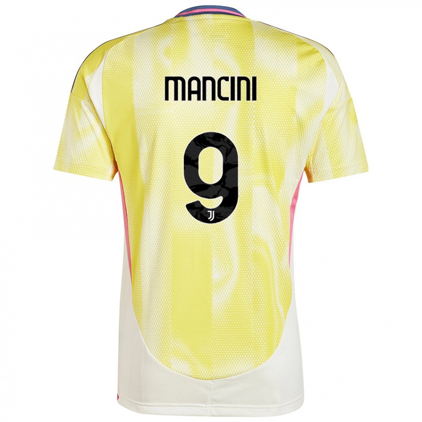 Kinder Tommaso Mancini #9 Solargelb Auswärtstrikot Trikot 2024/25 T-Shirt Schweiz