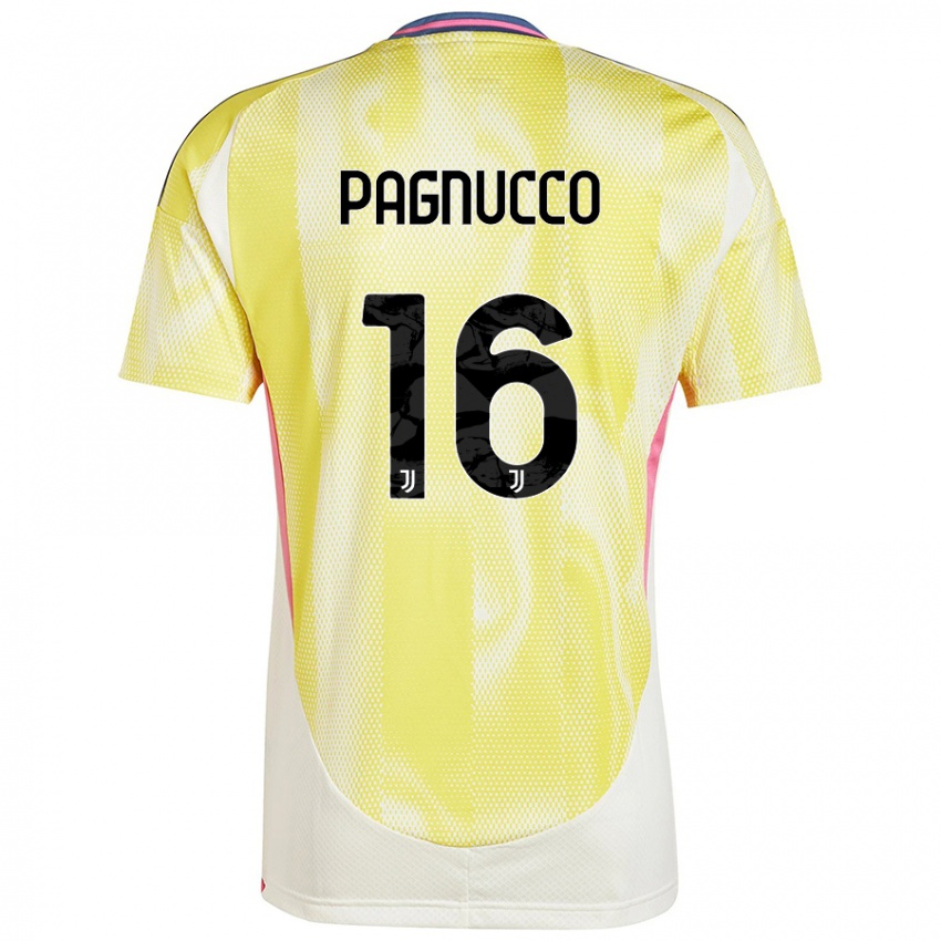 Kinder Filippo Pagnucco #16 Solargelb Auswärtstrikot Trikot 2024/25 T-Shirt Schweiz