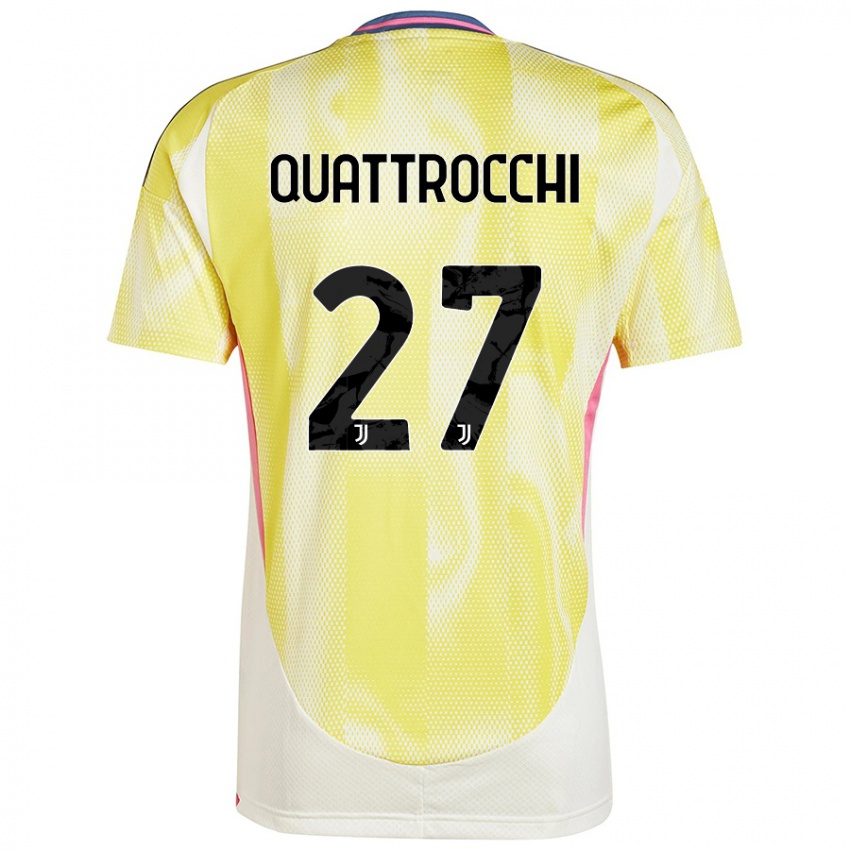 Kinder Juan Ignacio Quattrocchi #27 Solargelb Auswärtstrikot Trikot 2024/25 T-Shirt Schweiz