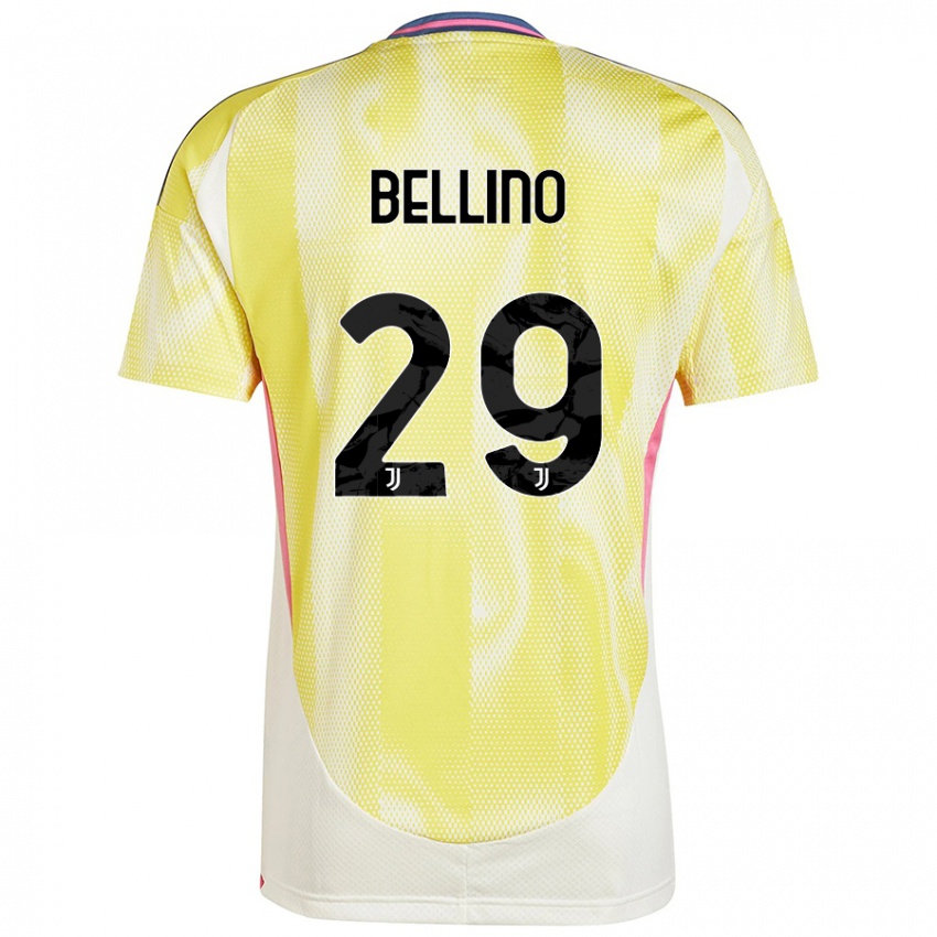 Kinder Filippo Bellino #29 Solargelb Auswärtstrikot Trikot 2024/25 T-Shirt Schweiz