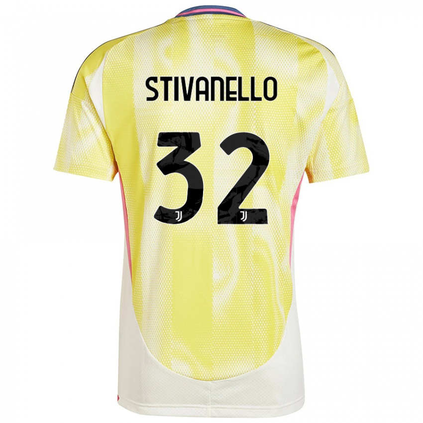 Kinder Riccardo Stivanello #32 Solargelb Auswärtstrikot Trikot 2024/25 T-Shirt Schweiz