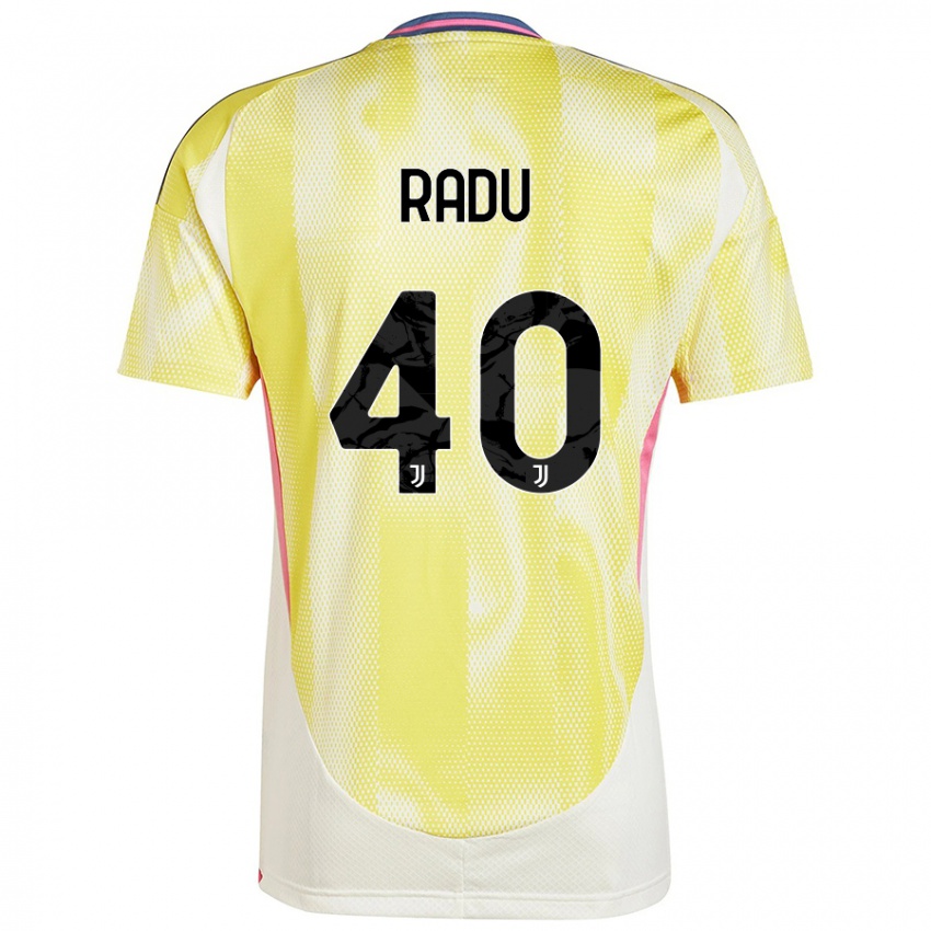 Kinder Riccardo Radu #40 Solargelb Auswärtstrikot Trikot 2024/25 T-Shirt Schweiz