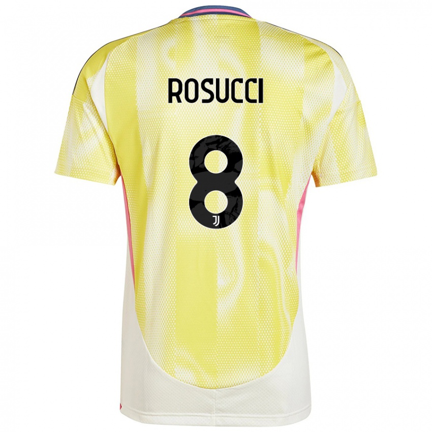 Kinder Martina Rosucci #8 Solargelb Auswärtstrikot Trikot 2024/25 T-Shirt Schweiz