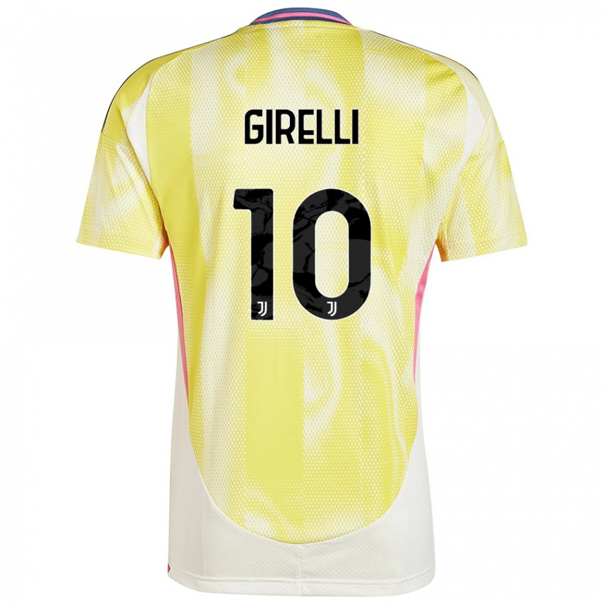 Kinder Cristiana Girelli #10 Solargelb Auswärtstrikot Trikot 2024/25 T-Shirt Schweiz