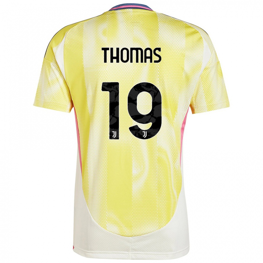 Kinder Lindsey Thomas #19 Solargelb Auswärtstrikot Trikot 2024/25 T-Shirt Schweiz