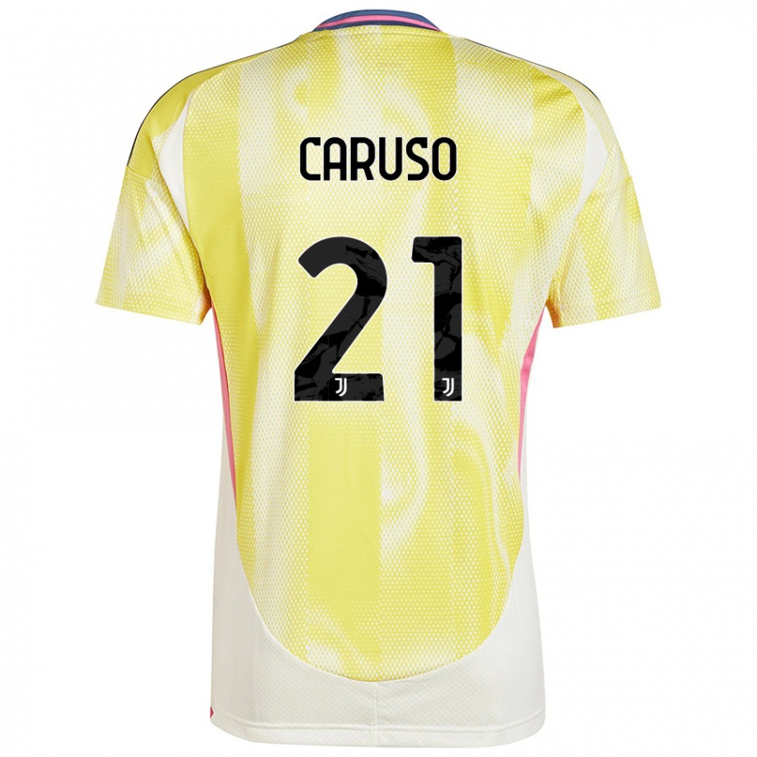 Kinder Arianna Caruso #21 Solargelb Auswärtstrikot Trikot 2024/25 T-Shirt Schweiz