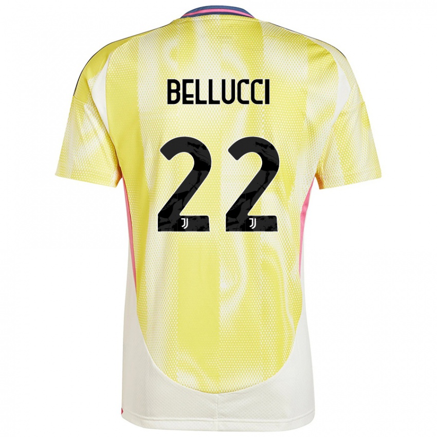 Kinder Melissa Bellucci #22 Solargelb Auswärtstrikot Trikot 2024/25 T-Shirt Schweiz