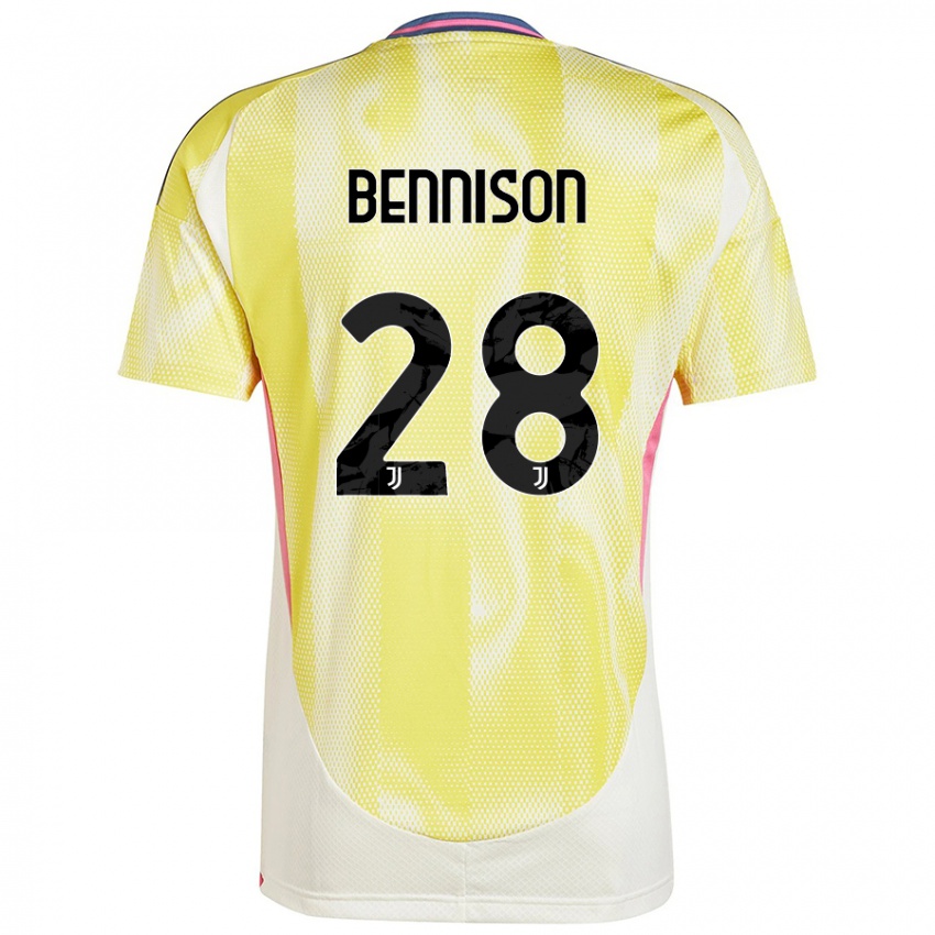 Kinder Hanna Bennison #28 Solargelb Auswärtstrikot Trikot 2024/25 T-Shirt Schweiz