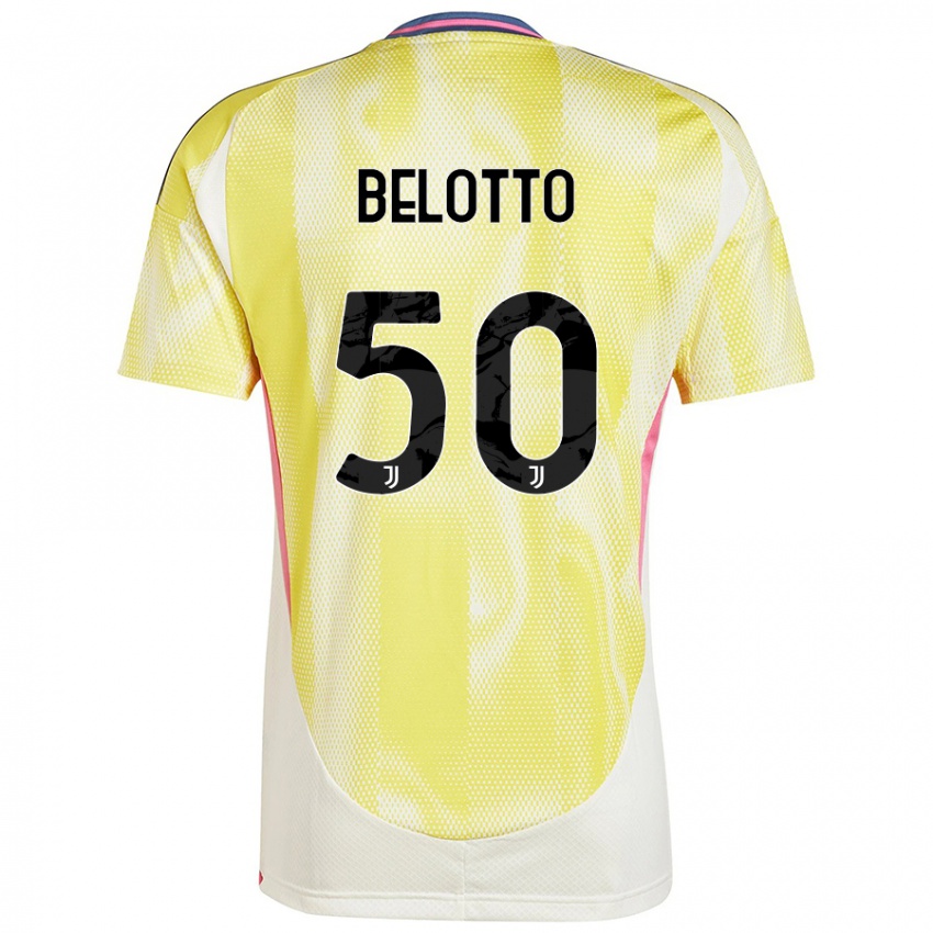 Kinder Soledad Belotto #50 Solargelb Auswärtstrikot Trikot 2024/25 T-Shirt Schweiz