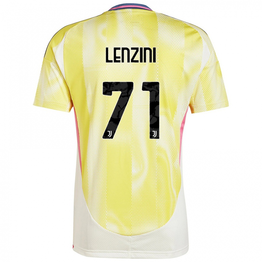 Kinder Martina Lenzini #71 Solargelb Auswärtstrikot Trikot 2024/25 T-Shirt Schweiz