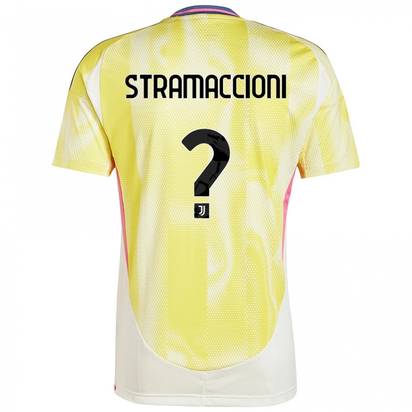 Kinder Diego Stramaccioni #0 Solargelb Auswärtstrikot Trikot 2024/25 T-Shirt Schweiz