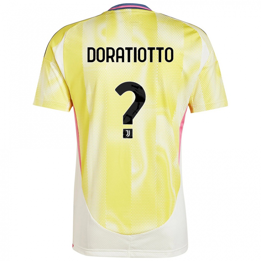 Kinder Giulio Doratiotto #0 Solargelb Auswärtstrikot Trikot 2024/25 T-Shirt Schweiz