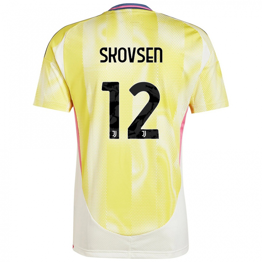 Kinder Matilde Lundorf Skovsen #12 Solargelb Auswärtstrikot Trikot 2024/25 T-Shirt Schweiz